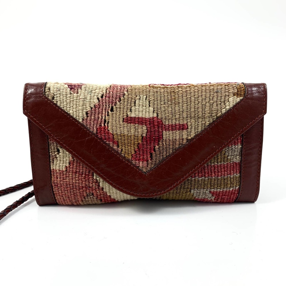 ❌SOLD❌ VTG hand made Turkish wool and leather wallet bag - Picture 11 of 11
